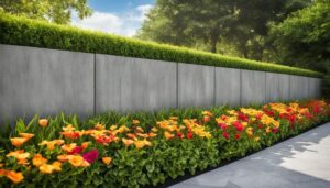 Aménagement extérieur,aménagement,extérieur cloture beton jardin